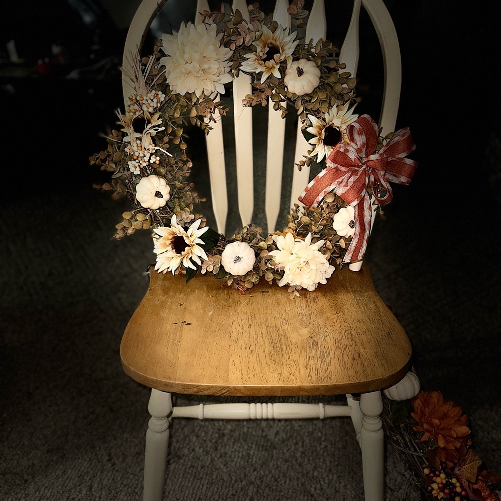 Fall Door wreath - Picture 4 of 7